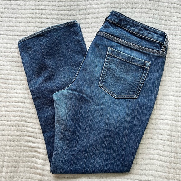 NY&C Bootcut Blue Jeans Low Rise Curvy Size 14 Petite. - Picture 2 of 8